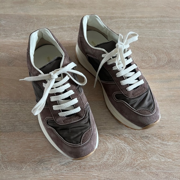 Woman by Common Projects  Brown Track Premium Sneakers - Picture 6 of 13